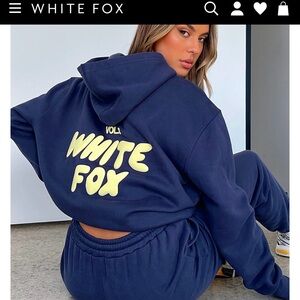 White fox hoodie